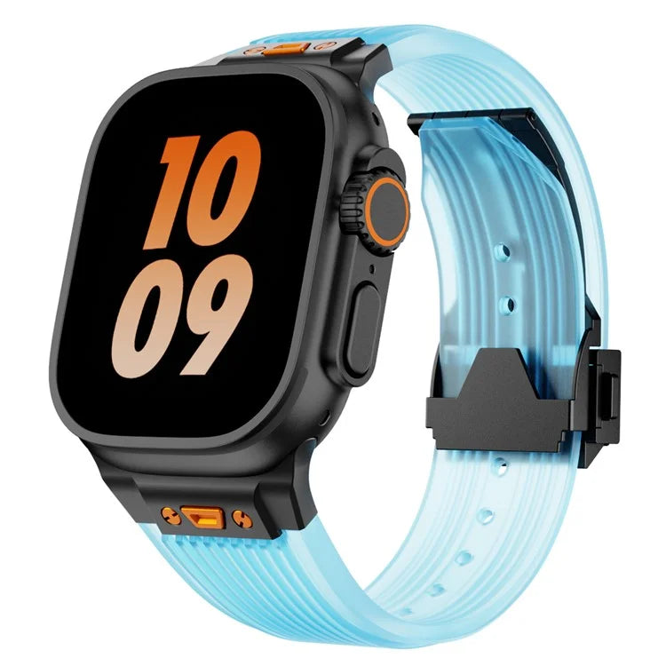 KALEBOL For Apple Watch 10 46mm / Ultra 2 / Ultra 49mm / 9 8 7 45mm / SE (2023) SE (2022) SE 6 5 4 44mm / 3 2 1 42mm Silicone Watch Band
