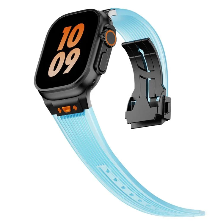 KALEBOL For Apple Watch 10 46mm / Ultra 2 / Ultra 49mm / 9 8 7 45mm / SE (2023) SE (2022) SE 6 5 4 44mm / 3 2 1 42mm Silicone Watch Band