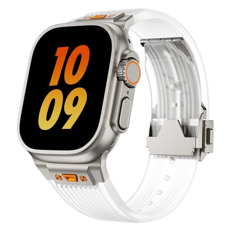 KALEBOL For Apple Watch 10 46mm / Ultra 2 / Ultra 49mm / 9 8 7 45mm / SE (2023) SE (2022) SE 6 5 4 44mm / 3 2 1 42mm Silicone Watch Band