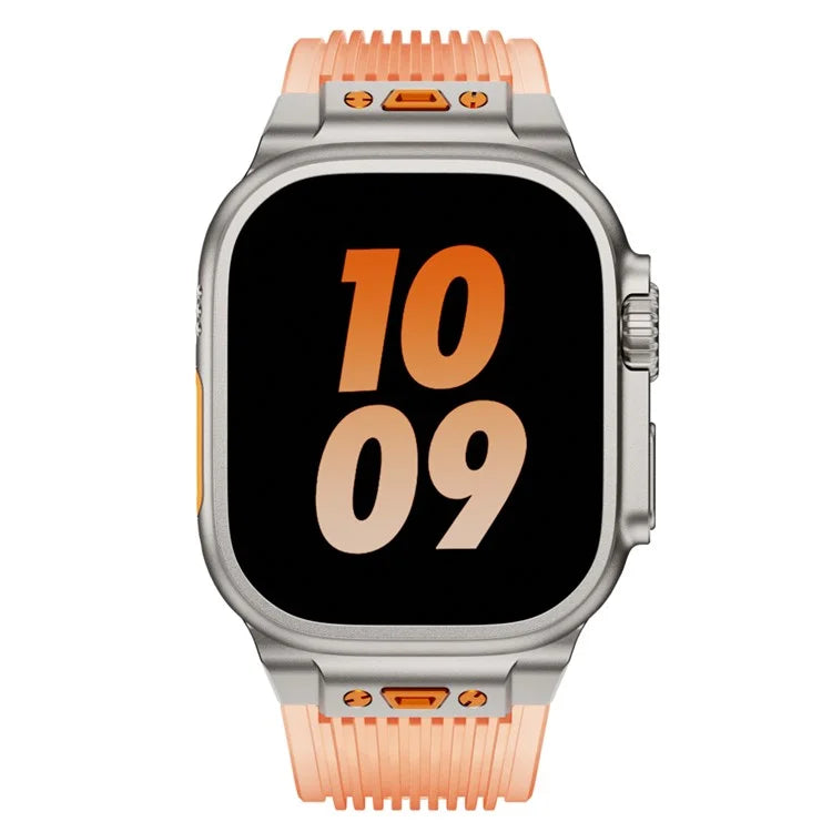 KALEBOL For Apple Watch 10 46mm / Ultra 2 / Ultra 49mm / 9 8 7 45mm / SE (2023) SE (2022) SE 6 5 4 44mm / 3 2 1 42mm Silicone Watch Band