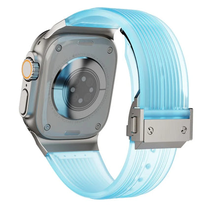 KALEBOL For Apple Watch 10 46mm / Ultra 2 / Ultra 49mm / 9 8 7 45mm / SE (2023) SE (2022) SE 6 5 4 44mm / 3 2 1 42mm Silicone Watch Band