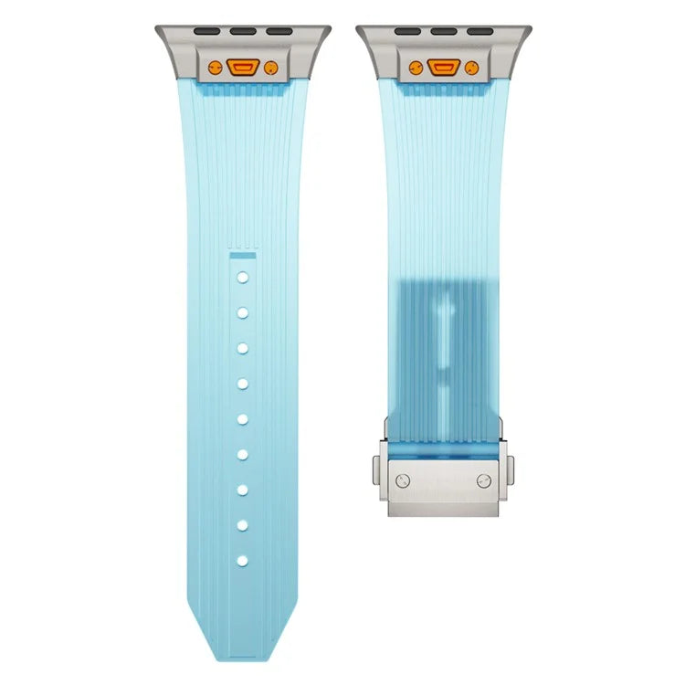 KALEBOL For Apple Watch 10 46mm / Ultra 2 / Ultra 49mm / 9 8 7 45mm / SE (2023) SE (2022) SE 6 5 4 44mm / 3 2 1 42mm Silicone Watch Band