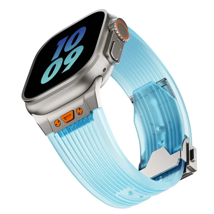 KALEBOL For Apple Watch 10 46mm / Ultra 2 / Ultra 49mm / 9 8 7 45mm / SE (2023) SE (2022) SE 6 5 4 44mm / 3 2 1 42mm Silicone Watch Band