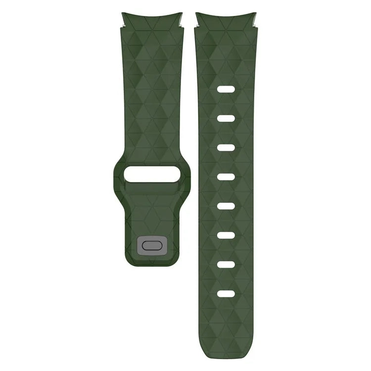 For Samsung Galaxy Watch FE 40mm / Watch6 / Watch6 Classic / Watch 5 / Watch 5 Pro Silicone Watch Band Football Pattern