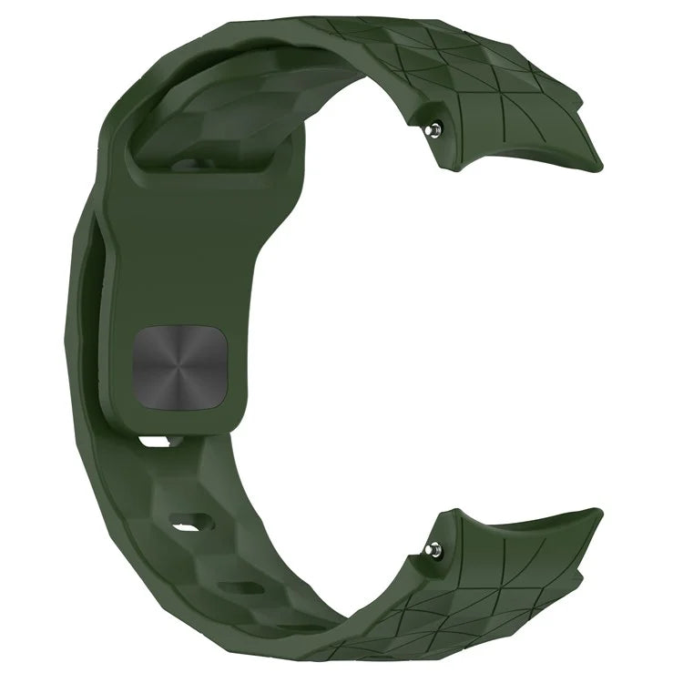 For Samsung Galaxy Watch FE 40mm / Watch6 / Watch6 Classic / Watch 5 / Watch 5 Pro Silicone Watch Band Football Pattern