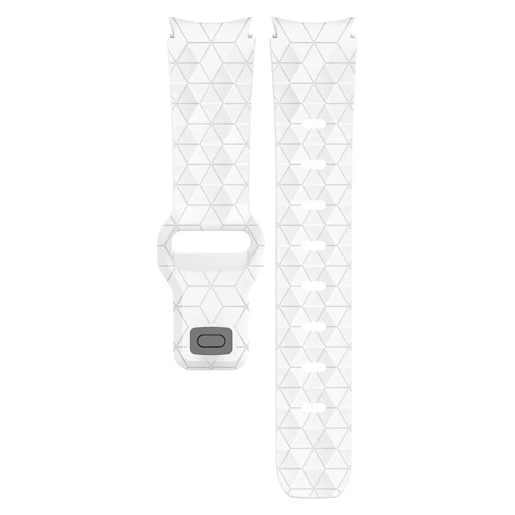 For Samsung Galaxy Watch FE 40mm / Watch6 / Watch6 Classic / Watch 5 / Watch 5 Pro Silicone Watch Band Football Pattern