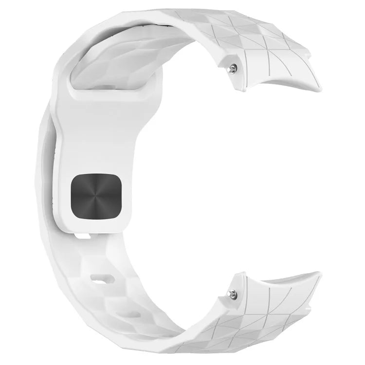 For Samsung Galaxy Watch FE 40mm / Watch6 / Watch6 Classic / Watch 5 / Watch 5 Pro Silicone Watch Band Football Pattern