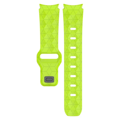 For Samsung Galaxy Watch FE 40mm / Watch6 / Watch6 Classic / Watch 5 / Watch 5 Pro Silicone Watch Band Football Pattern