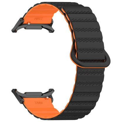 For Samsung Galaxy Watch Ultra 47mm Magnetic Silicone Watch Band Replacement Strap