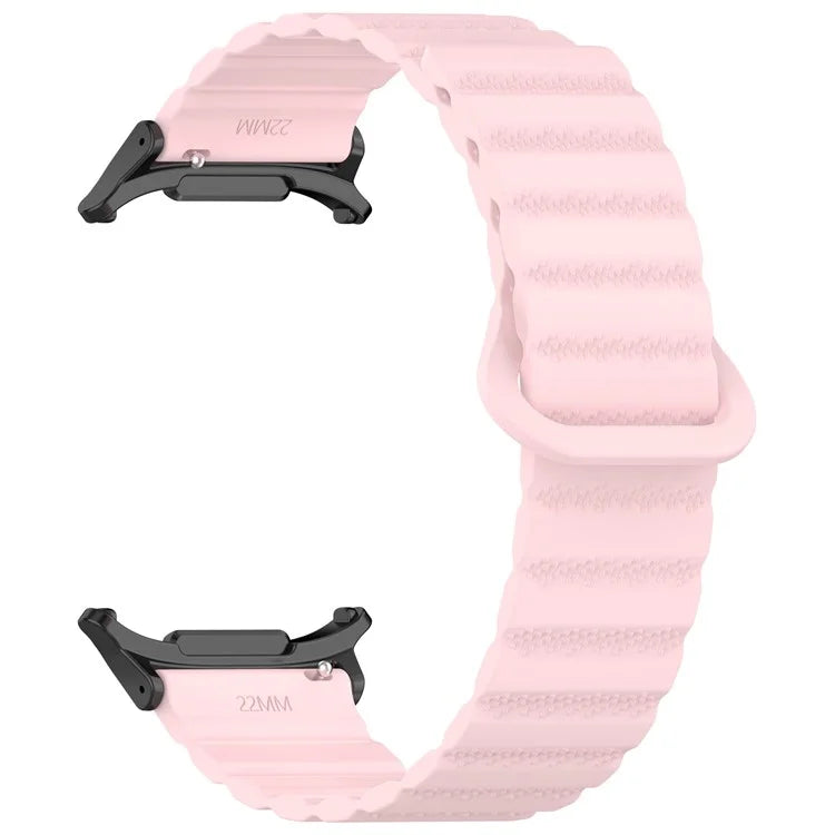 For Samsung Galaxy Watch Ultra 47mm Magnetic Silicone Watch Band Replacement Strap