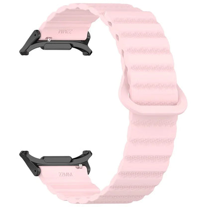 For Samsung Galaxy Watch Ultra 47mm Magnetic Silicone Watch Band Replacement Strap