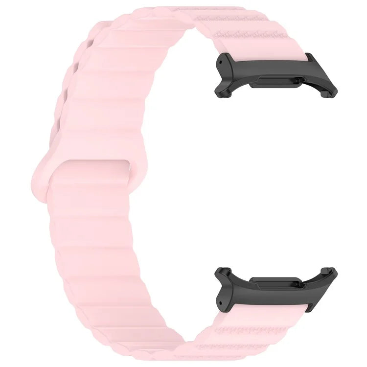 For Samsung Galaxy Watch Ultra 47mm Magnetic Silicone Watch Band Replacement Strap