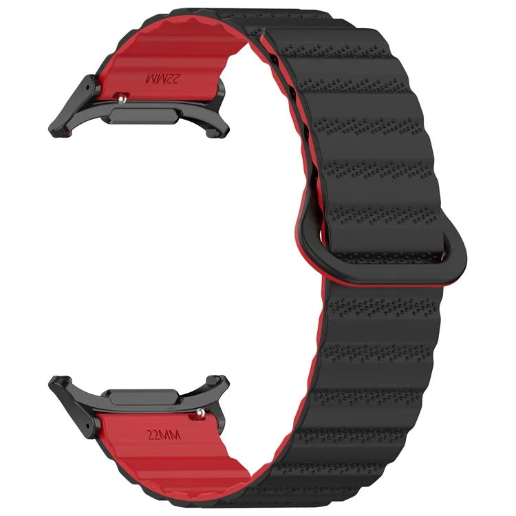 For Samsung Galaxy Watch Ultra 47mm Magnetic Silicone Watch Band Replacement Strap