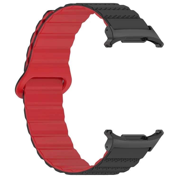 For Samsung Galaxy Watch Ultra 47mm Magnetic Silicone Watch Band Replacement Strap
