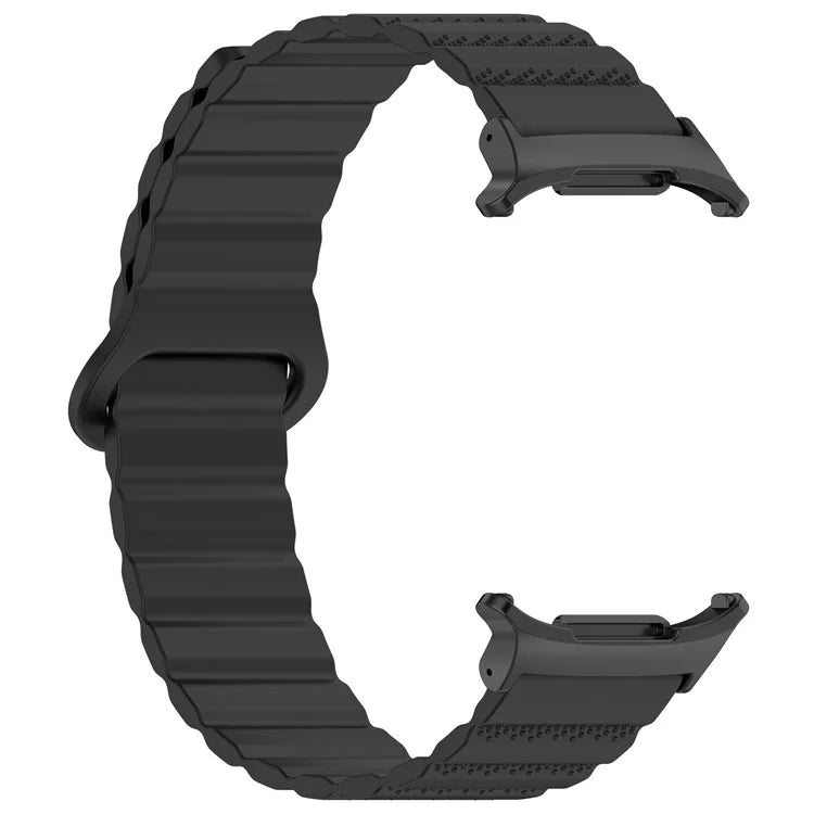 For Samsung Galaxy Watch Ultra 47mm Magnetic Silicone Watch Band Replacement Strap