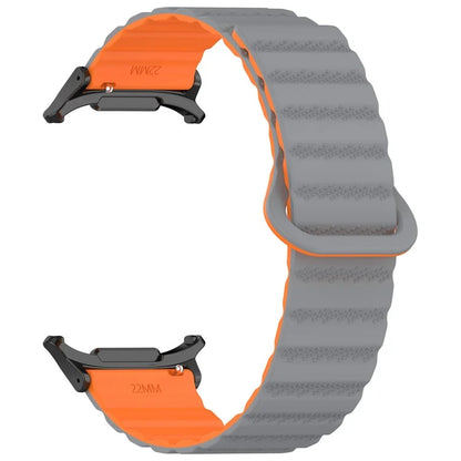 For Samsung Galaxy Watch Ultra 47mm Magnetic Silicone Watch Band Replacement Strap
