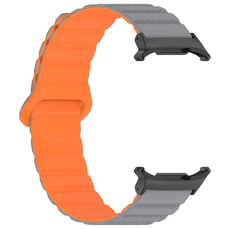 For Samsung Galaxy Watch Ultra 47mm Magnetic Silicone Watch Band Replacement Strap