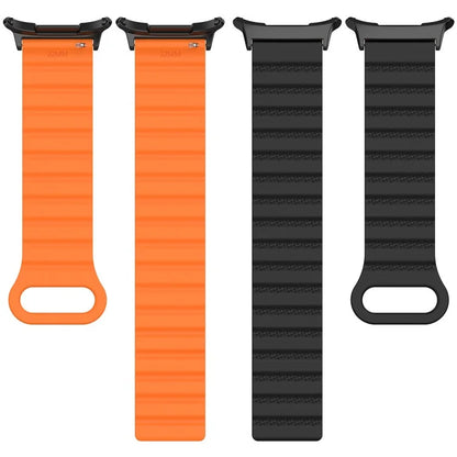 For Samsung Galaxy Watch Ultra 47mm Magnetic Silicone Watch Band Replacement Strap