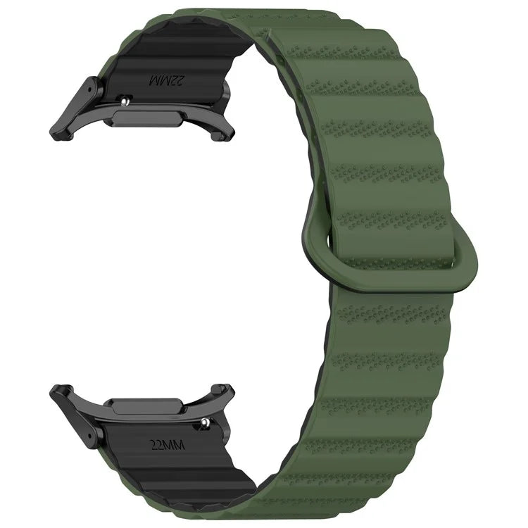 For Samsung Galaxy Watch Ultra 47mm Magnetic Silicone Watch Band Replacement Strap