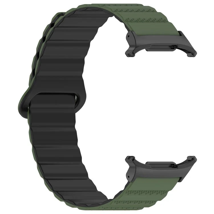 For Samsung Galaxy Watch Ultra 47mm Magnetic Silicone Watch Band Replacement Strap
