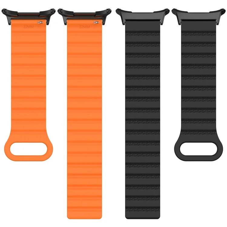 For Samsung Galaxy Watch Ultra 47mm Magnetic Silicone Watch Band Replacement Strap