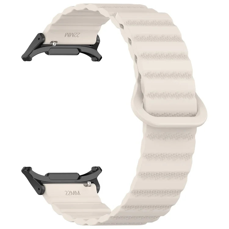 For Samsung Galaxy Watch Ultra 47mm Magnetic Silicone Watch Band Replacement Strap