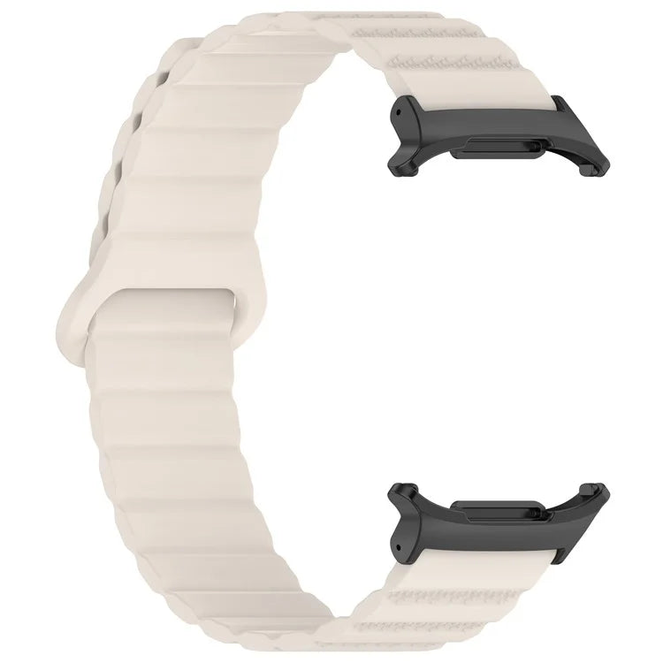 For Samsung Galaxy Watch Ultra 47mm Magnetic Silicone Watch Band Replacement Strap