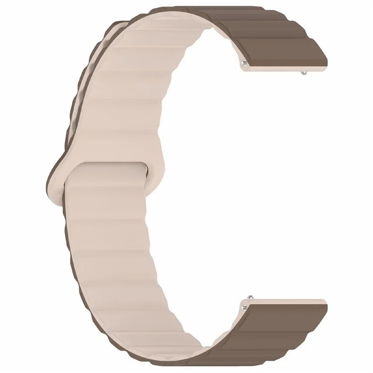 For Garmin Forerunner 255S Magnetic Silicone Band Universal 18mm Adjustable Watch Strap