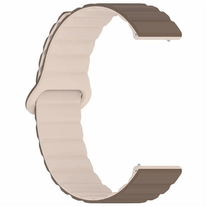For Garmin Forerunner 255S Magnetic Silicone Band Universal 18mm Adjustable Watch Strap