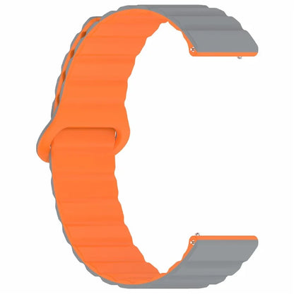 For Garmin Forerunner 255S Magnetic Silicone Band Universal 18mm Adjustable Watch Strap