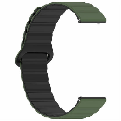 For Garmin Forerunner 255S Magnetic Silicone Band Universal 18mm Adjustable Watch Strap