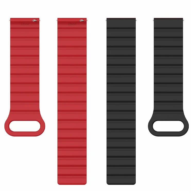 For Garmin Forerunner 255S Magnetic Silicone Band Universal 18mm Adjustable Watch Strap