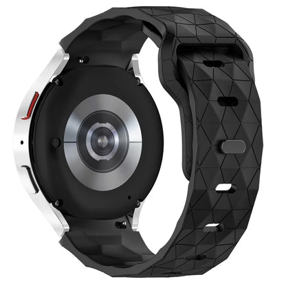 For Samsung Galaxy Watch FE / 7 / 6 / 5 / 4 Watch Band Football Pattern Replacement Silicone Strap
