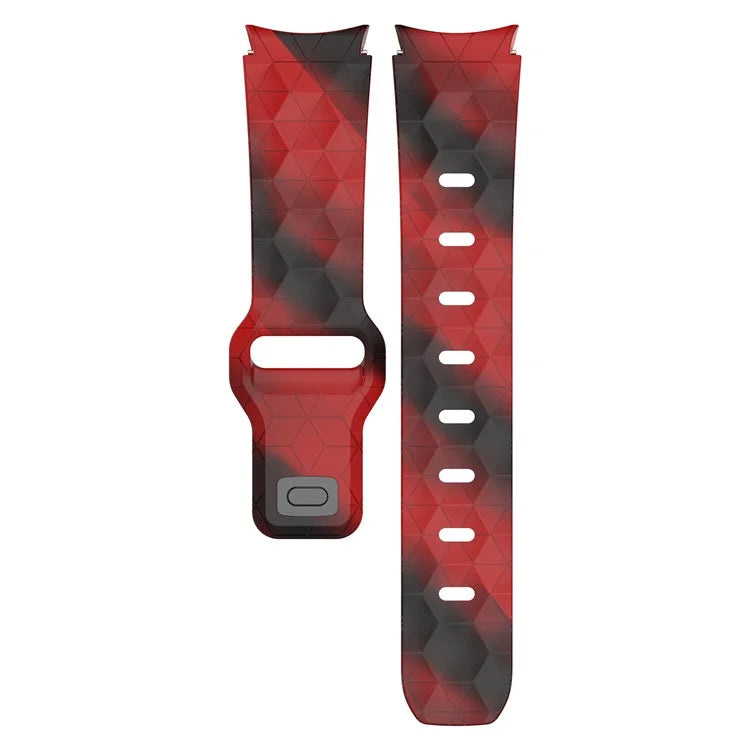 For Samsung Galaxy Watch FE / 7 / 6 / 5 / 4 Watch Band Football Pattern Replacement Silicone Strap