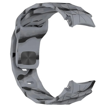 For Samsung Galaxy Watch FE / 7 / 6 / 5 / 4 Watch Band Football Pattern Replacement Silicone Strap