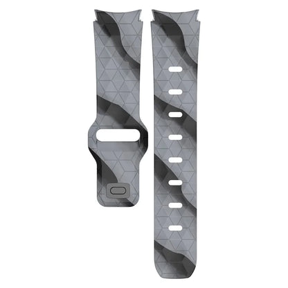 For Samsung Galaxy Watch FE / 7 / 6 / 5 / 4 Watch Band Football Pattern Replacement Silicone Strap
