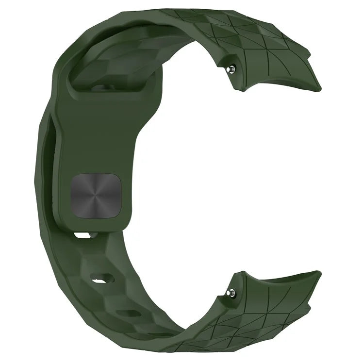 For Samsung Galaxy Watch FE / 7 / 6 / 5 / 4 Watch Band Football Pattern Replacement Silicone Strap