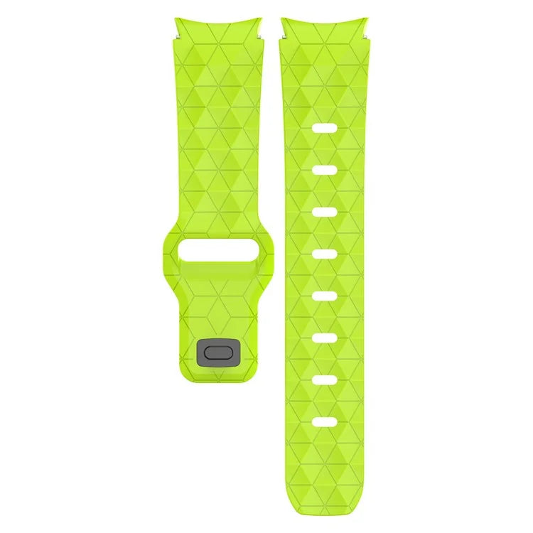 For Samsung Galaxy Watch FE / 7 / 6 / 5 / 4 Watch Band Football Pattern Replacement Silicone Strap