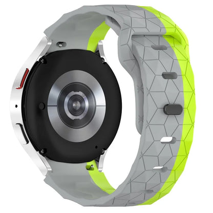 For Samsung Galaxy Watch FE / 7 / 6 / 5 / 4 Watch Band Football Pattern Replacement Silicone Strap