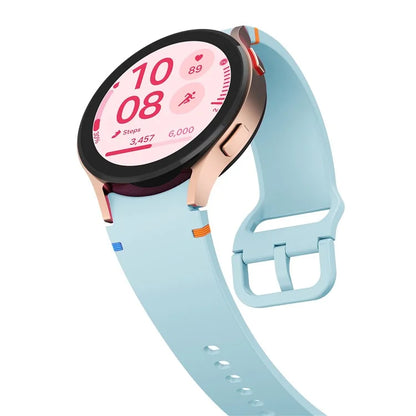 For Samsung Galaxy Watch FE / 7 / 6 / 5 / 4 Stitching Line Decor Watch Band Replacement Silicone Strap