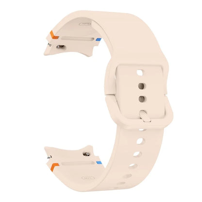 For Samsung Galaxy Watch FE / 7 / 6 / 5 / 4 Stitching Line Decor Watch Band Replacement Silicone Strap