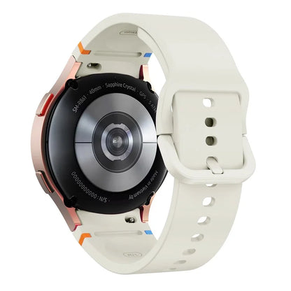 For Samsung Galaxy Watch FE / 7 / 6 / 5 / 4 Stitching Line Decor Watch Band Replacement Silicone Strap