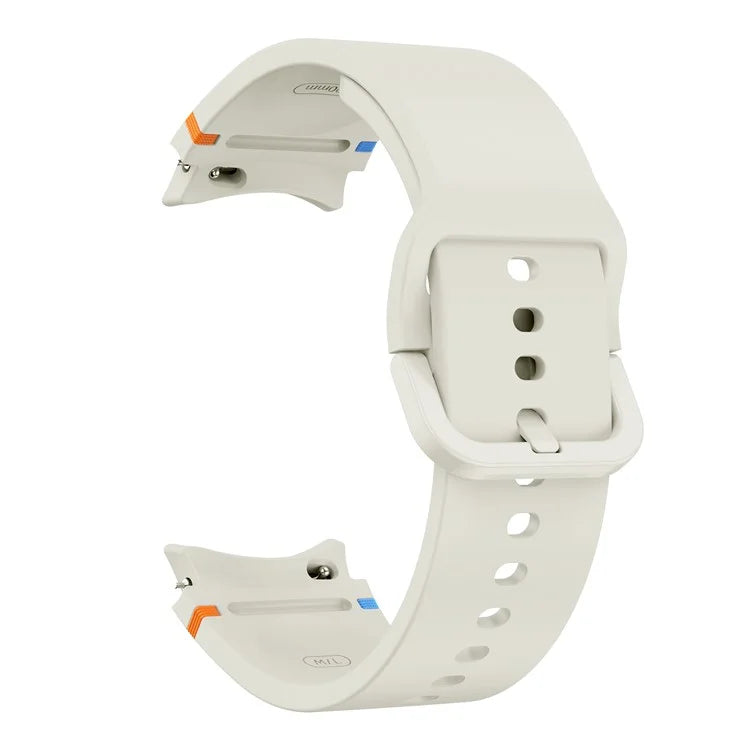 For Samsung Galaxy Watch FE / 7 / 6 / 5 / 4 Stitching Line Decor Watch Band Replacement Silicone Strap