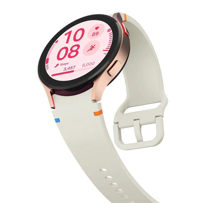 For Samsung Galaxy Watch FE / 7 / 6 / 5 / 4 Stitching Line Decor Watch Band Replacement Silicone Strap