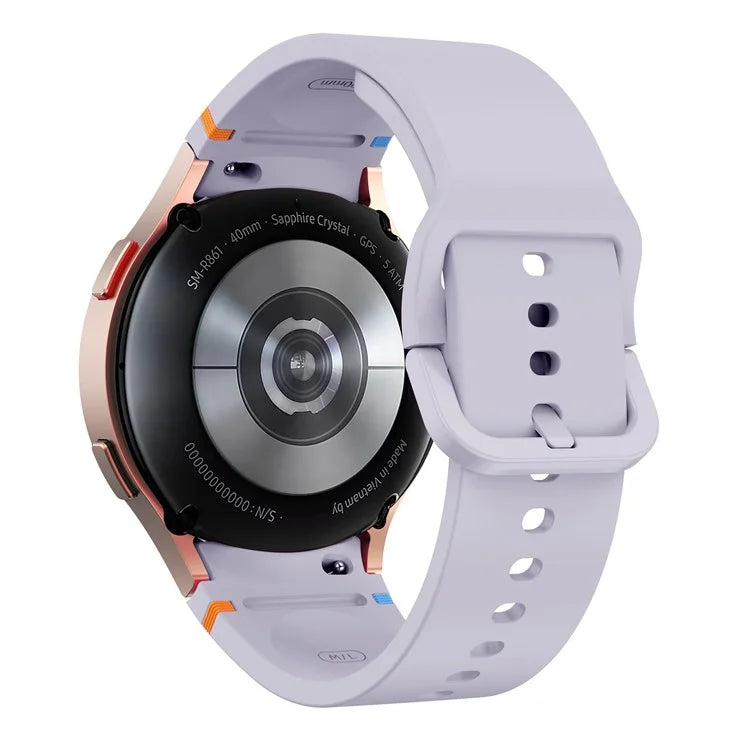 For Samsung Galaxy Watch FE / 7 / 6 / 5 / 4 Stitching Line Decor Watch Band Replacement Silicone Strap