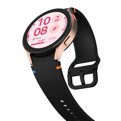 For Samsung Galaxy Watch FE / 7 / 6 / 5 / 4 Stitching Line Decor Watch Band Replacement Silicone Strap