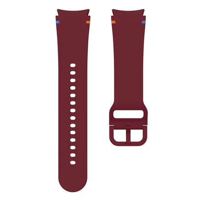 For Samsung Galaxy Watch FE / 7 / 6 / 5 / 4 Stitching Line Decor Watch Band Replacement Silicone Strap