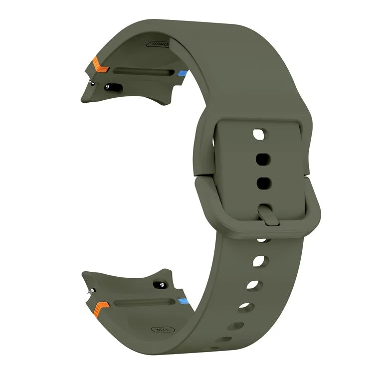 For Samsung Galaxy Watch FE / 7 / 6 / 5 / 4 Stitching Line Decor Watch Band Replacement Silicone Strap