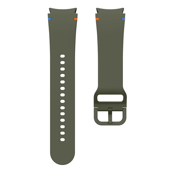 For Samsung Galaxy Watch FE / 7 / 6 / 5 / 4 Stitching Line Decor Watch Band Replacement Silicone Strap