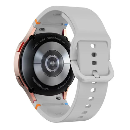 For Samsung Galaxy Watch FE / 7 / 6 / 5 / 4 Stitching Line Decor Watch Band Replacement Silicone Strap